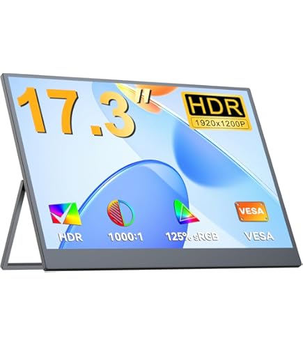 Amazon.co.jp: IODATA モバイルモニター 17.3インチ 持ち運び フルHD